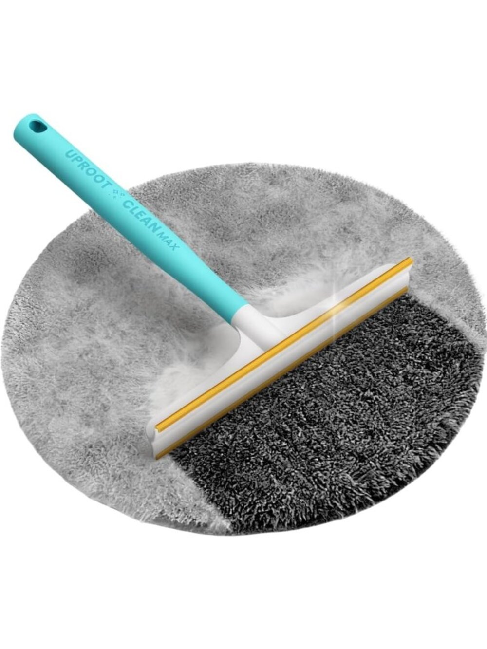Pet Hair Remover Rake for Car & Carpet - 2X Faster Dog & Cat Hair Cleaner Tool